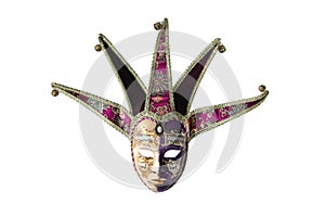 Traditional Venetian mask isolated on a white background