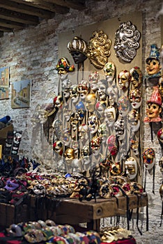 Traditional Venetian mask shop