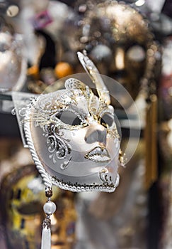 Traditional Venetian Masks for Carnival of Venice, Italy