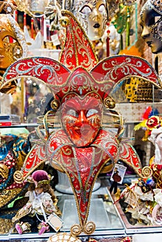 Traditional Venetian Masks for Carnival of Venice, Italy