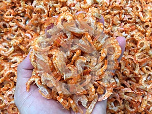 Traditional Vietnamese cuisine: dried shrimp