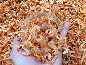 Traditional Vietnamese cuisine: dried shrimp