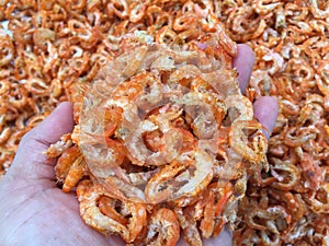 Traditional Vietnamese cuisine: dried shrimp