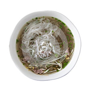 Traditional vietnamese soup pho bo