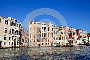 Traditional view of Grand Canal in Venice