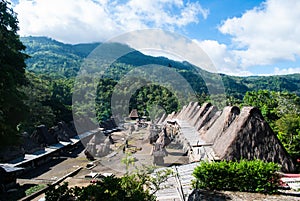 Traditional village of Bena in central Flores photo