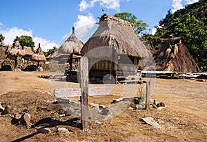 Traditional village Bena on Flores Island Indonesia