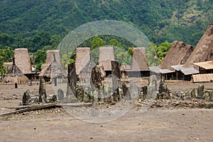 Traditional village Bena on Flores Island photo