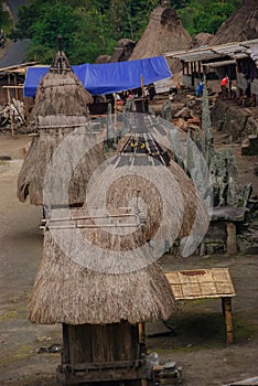 Traditional village Bena on Flores Island photo