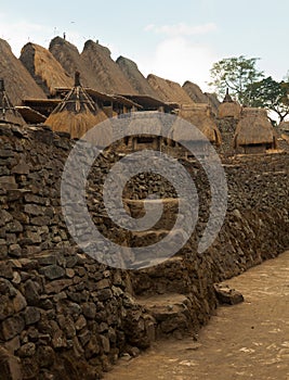 Traditional village Bena on Flores Island Indonesia