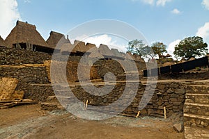 traditional village Bena on Flores Island Indonesia