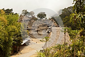 Traditional village Bena on Flores Island Indonesia