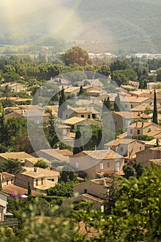 Traditional village in the Toulon region, in the south of France