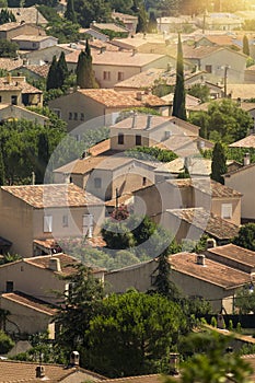 Traditional village in the Toulon region, in the south of France