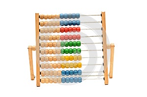 Traditional Vintage style Abacus On white background