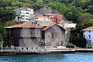 Traditional waterfront houses on the Bosphorus