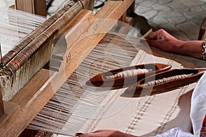 Traditional weaving loom