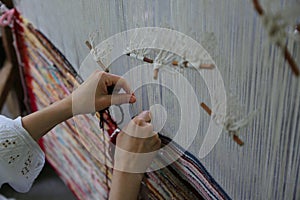 Traditional weaving loom