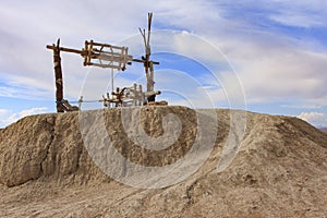 Traditional well in desert