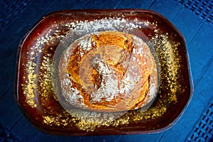 Traditional wheat and rye bread