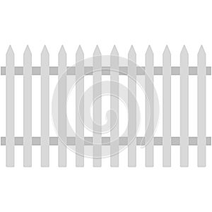 White Picket Fence Illustration photo