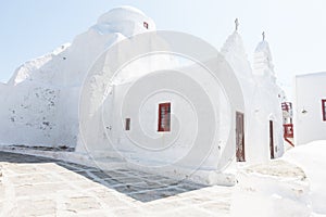 Traditional white-washed Greek houses