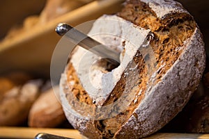 Traditional whole bread, consecrated recipe.