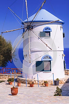 Traditional Wind Mill in Greece, Zakynthos Island
