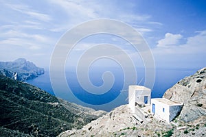 Traditional Windmill on Karpathos Island, Greece