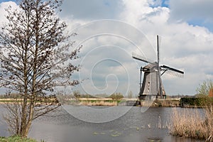 Traditional windmill, Kinderdijk, the Netherlands