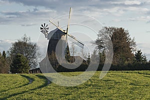 Traditional windmill in Lower Saxony Germany