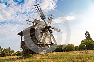 Traditional windmill in Pirogovo