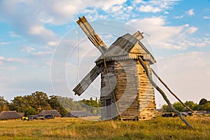 Traditional windmill in Pirogovo