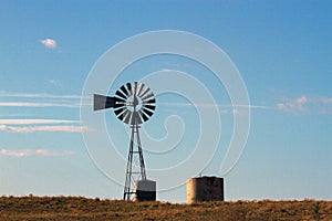 Traditional windmill on a ranch in rural Utah