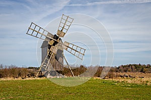 Traditional windmill of Ã–land