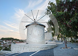 Traditional windmills in Alacati, Izmir province