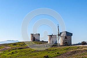 Traditional windmills in Bodrum