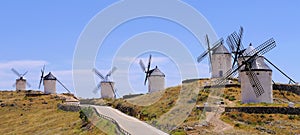 Traditional windmills, Consuegra spain photo