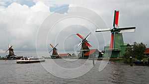 Traditional windmills in Holland