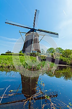 Traditional windmills near Amsterdam, Netherlands
