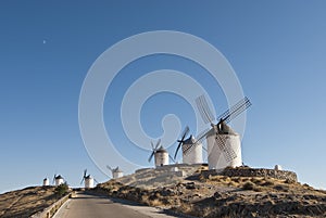 Traditional windmills in Spain