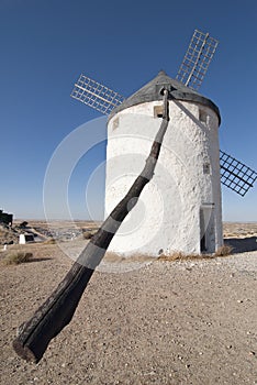 Traditional windmills in Spain