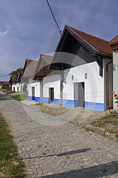 Traditional wine cellars in Blatnice pod Svatym Antoninkem, Slovacko, Southern Moravia, Czech Republic