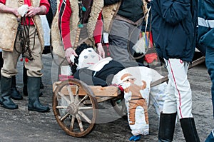Traditional winter ending carnival in Romania