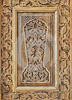 Traditional wood carving, Uzbekistan