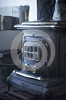 Traditional wood house fire stove oven heater cooker