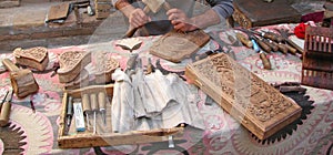 Traditional woodcarving photo