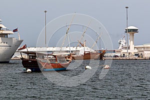 Traditional Wooden Boats in Muscat, Oman - March 2023