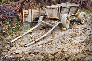 Traditional wooden cart