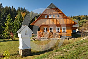 Traditional wooden cottage